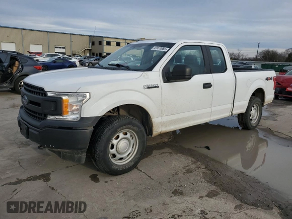 2018 Ford F-150 XL with VIN 1FTFX1E55JKE56873, listed as a Copart auction lot 42824685 with 115,850 mi miles and Clean Title. Bid and sale history available at carsss.com. Image 1.