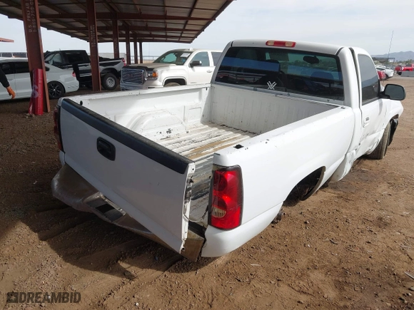 2006 Chevrolet Silverado 1500 Work Truck with VIN 3GCEC14V26G145733, listed as a IAAI auction lot 41566394 with 187,716 mi miles. Bid and sale history available at carsss.com. Image 4.