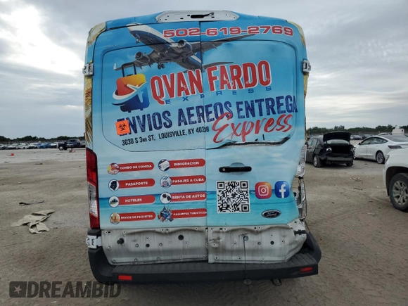 2020 Ford Transit Cargo with VIN 1FTBR1C88LKB49612, listed as a Copart auction lot 80644934 with 162,482 mi miles and Non repairable. Bid and sale history available at DreamBid. Image 10.