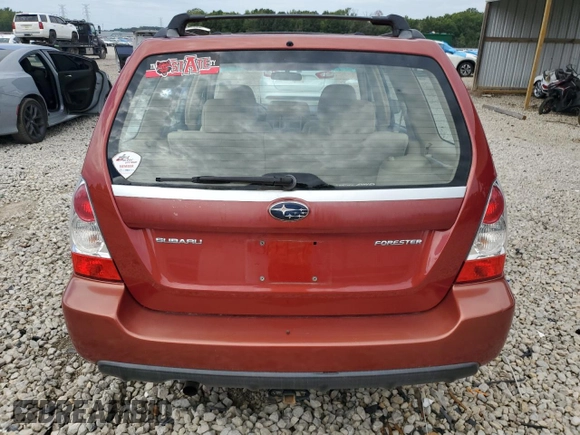 2007 Subaru Forester X with VIN JF1SG63657H717874, listed as a Copart auction lot 69929534 with 91,480 mi miles and Salvage Title. Bid and sale history available at carsss.com. Image 6.