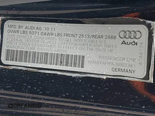 2012 Audi A5 Premium Plus with VIN WAULFAFH9CN002381, listed as a IAAI auction lot 42258750 with 81,415 mi miles and . Bid and sale history available at DreamBid. Image 9.