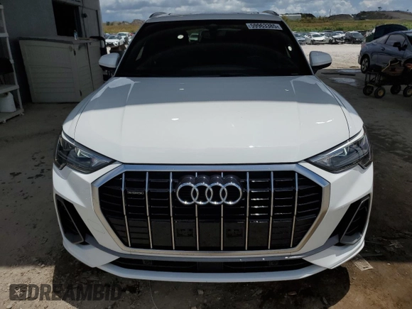2021 Audi Q3 S line Premium with VIN WA1DECF3XM1045978, listed as a Copart auction lot 59963385 with 43,074 mi miles and Salvage title. Bid and sale history available at DreamBid. Image 5.