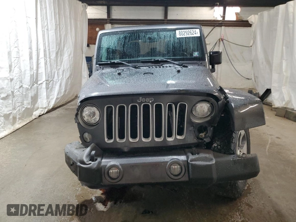 2018 Jeep Wrangler JK Unlimited Sahara with VIN 1C4HJWEG2JL848115, listed as a Copart auction lot 80292624 with 72,591 mi miles and Salvage Title. Bid and sale history available at carsss.com. Image 5.