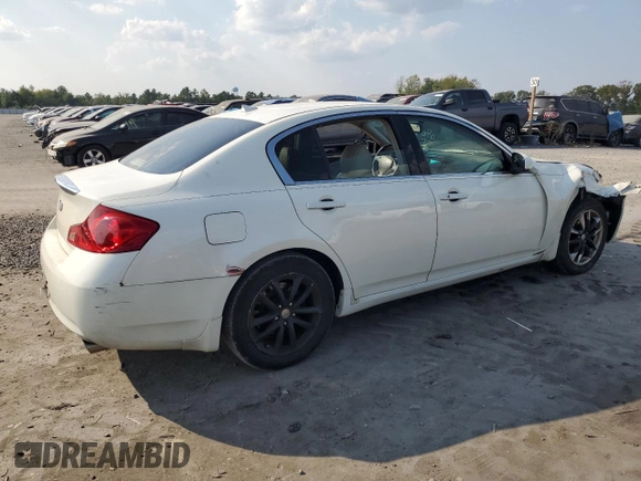 2008 Infiniti G35 x with VIN JNKBV61F88M270905, listed as a Copart auction lot 69541214 with 163,686 mi miles and Salvage Title. Bid and sale history available at DreamBid. Image 3.