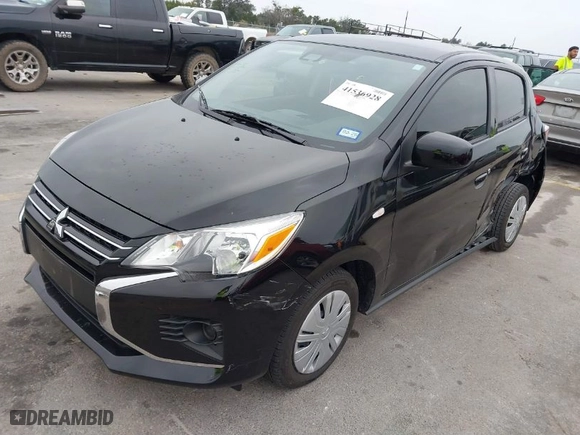 2024 Mitsubishi Mirage ES with VIN ML32AUHJ6RH005196, listed as a IAAI auction lot 41536928 with 8,167 mi miles. Bid and sale history available at carsss.com. Image 2.