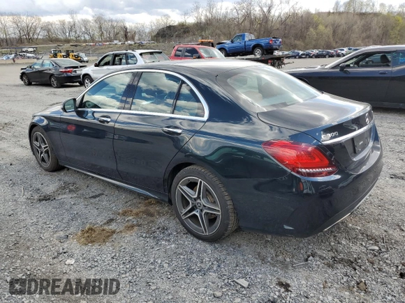 2019 Mercedes-Benz C 300 with VIN 55SWF8EB6KU292709, listed as a Copart auction lot 52103135 with 101,418 mi miles and Salvage Title. Bid and sale history available at DreamBid. Image 2.