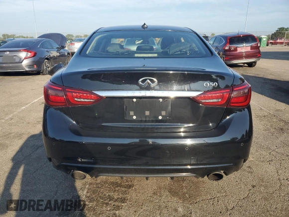 2021 Infiniti Q50 Luxe с VIN JN1EV7BP6MM707714, выставлен на аукционе Copart как лот 66133695 с пробегом 96 010 миль миль и Чистый • Clean title. История ставок и продаж доступна на DreamBid. Изображение 6.