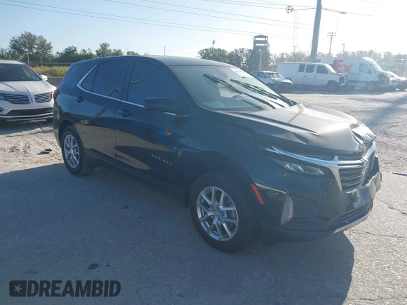 2022 Chevrolet Equinox LT with VIN 3GNAXKEV6NL114134, listed as a IAAI auction lot 40828504 with 43,240 mi miles and . Bid and sale history available at DreamBid. Image 1.