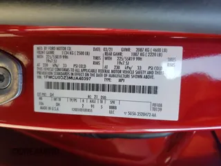 2021 Ford Escape Titanium Hybrid z VIN 1FMCU0DZ3MUA40397, wystawiony jako Copart lot #46353745 z przebiegiem 32 167 mil mil oraz Szkody całkowita. Historia ofert i sprzedaży dostępna na DreamBid. Obrazek 13.