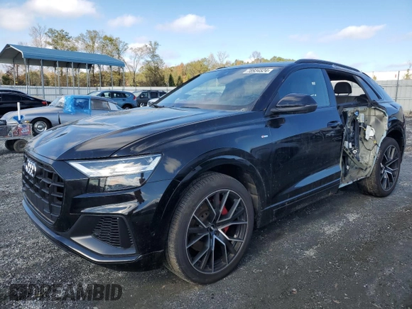 2019 Audi Q8 Premium Plus with VIN WA1EVAF12KD016865, listed as a Copart auction lot 78934524 with 60,999 mi miles and Salvage Title. Bid and sale history available at carsss.com. Image 1.