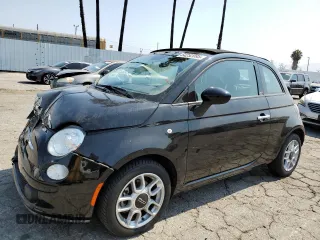 2015 FIAT 500 Pop with VIN 3C3CFFDR0FT625179, listed as a Copart auction lot 64252095 with 19,524 mi miles and Salvage title. Bid and sale history available at DreamBid. Image 1.
