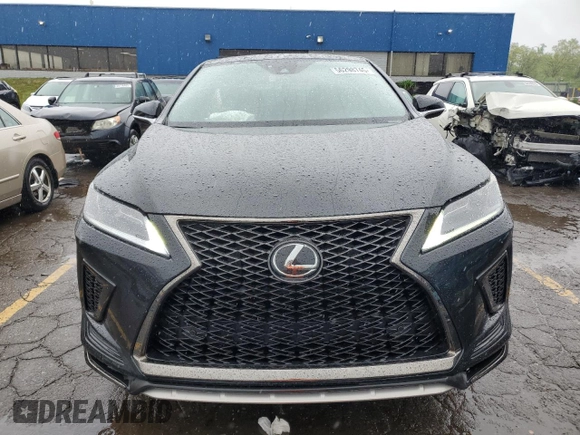 2020 Lexus RX 350 F Sport with VIN 2T2SZMDA5LC224069, listed as a Copart auction lot 56298745 with 47,988 mi miles and Non repairable. Bid and sale history available at DreamBid. Image 5.
