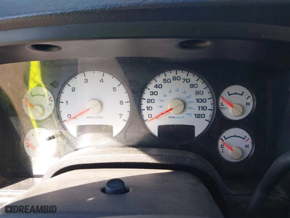 2005 Dodge Ram 1500 SLT with VIN 1D7HA18D35J584835, listed as a IAAI auction lot 41779738 with 1 mi miles. Bid and sale history available at carsss.com. Image 7.