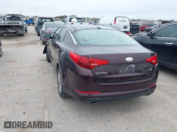 2013 Kia Optima LX with VIN 5XXGM4A77DG203932, listed as a IAAI auction lot 41640139 with 160,295 mi miles. Bid and sale history available at carsss.com. Image 3.