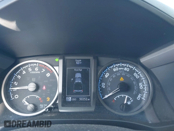 2020 Toyota Tacoma SR5 with VIN 3TMCZ5AN3LM320411, listed as a IAAI auction lot 41838498 with 50,252 mi miles and . Bid and sale history available at DreamBid. Image 7.