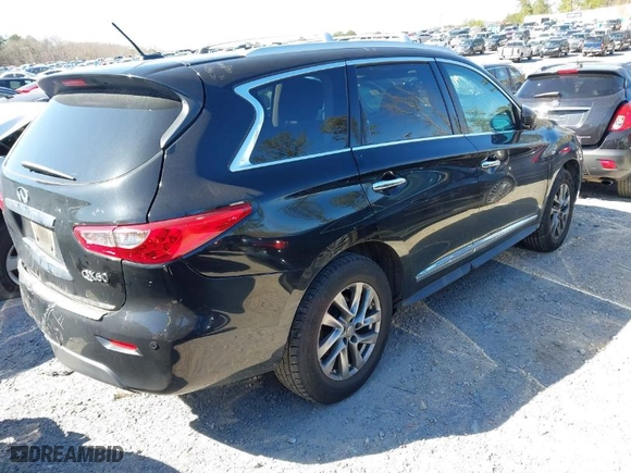 2014 Infiniti QX60 with VIN 5N1AL0MM4EC502696, listed as a IAAI auction lot 41801112 with 119,135 mi miles. Bid and sale history available at carsss.com. Image 4.