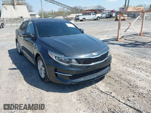 2016 Kia Optima LX with VIN 5XXGT4L36GG019499, listed as a IAAI auction lot 42036517 with 89,375 mi miles. Bid and sale history available at carsss.com. Image 1.