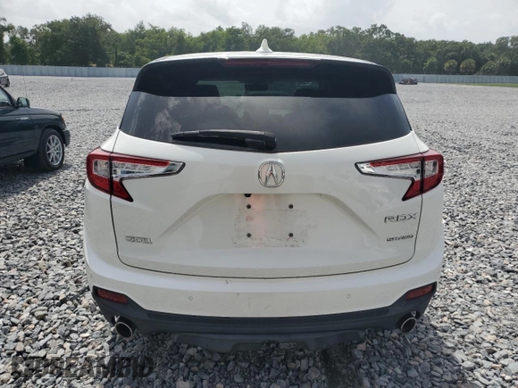 2019 Acura RDX Technology with VIN 5J8TC2H56KL041610, listed as a Copart auction lot 59875065 with 76,940 mi miles and Non repairable. Bid and sale history available at DreamBid. Image 6.