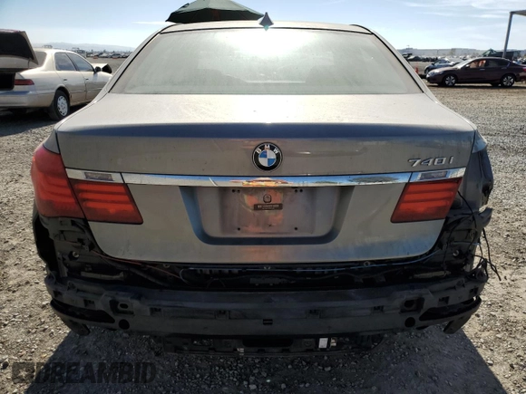 2014 BMW 7 Series 740i with VIN WBAYA6C55ED144487, listed as a Copart auction lot 77044014 with 86,149 mi miles and Salvage Title. Bid and sale history available at carsss.com. Image 6.