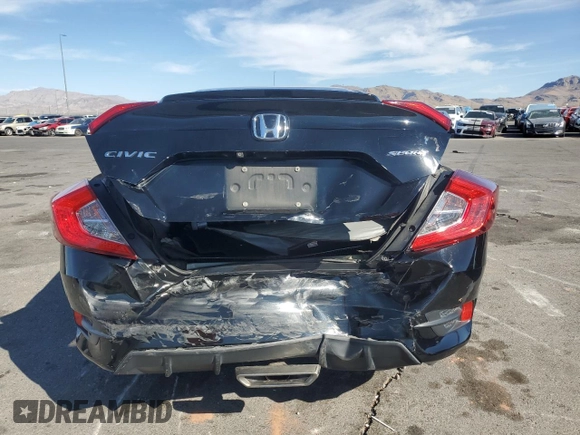 2019 Honda Civic Sport with VIN 19XFC2F83KE203341, listed as a Copart auction lot 52911825 with 120,011 mi miles and Salvage title. Bid and sale history available at DreamBid. Image 6.