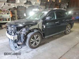 2019 Nissan Pathfinder S with VIN 5N1DR2MM1KC642594, listed as a Copart auction lot 63081275 with 114,725 mi miles and Salvage title. Bid and sale history available at DreamBid. Image 1.