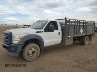 2015 Ford F-550 XL with VIN 1FDUF5GY3FED45149, listed as a Copart auction lot 49097685 with 112,830 mi miles and Clean Title. Bid and sale history available at carsss.com. Image 1.