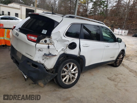 2016 Jeep Cherokee Limited with VIN 1C4PJLDS3GW126482, listed as a Copart auction lot 89387995 with 191,794 mi miles and Salvage Title. Bid and sale history available at carsss.com. Image 3.