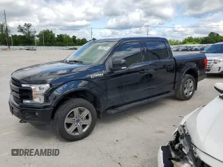2018 Ford F-150 XL with VIN 1FTEW1E54JFC56848, listed as a Copart auction lot 57852355 with 96,291 mi miles and Salvage title. Bid and sale history available at DreamBid. Image 1.
