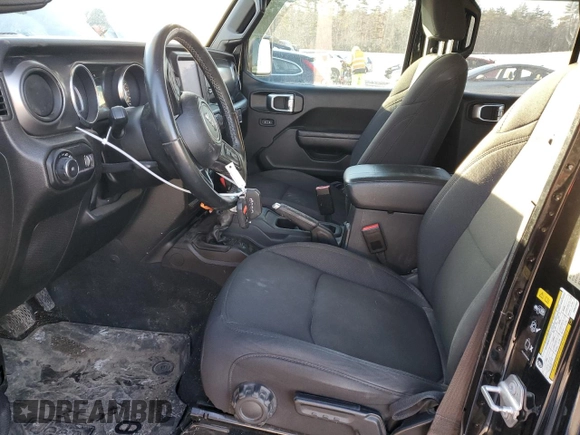 2023 Jeep Wrangler Willys with VIN 1C4HJXDG1PW527567, listed as a Copart auction lot 42218255 with 43,273 mi miles and Salvage Title. Bid and sale history available at DreamBid. Image 7.