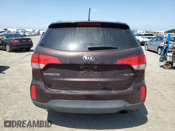 2015 Kia Sorento EX with VIN 5XYKU4A73FG659578, listed as a Copart auction lot 54596735 with 98,296 mi miles and Clean Title. Bid and sale history available at carsss.com. Image 6.