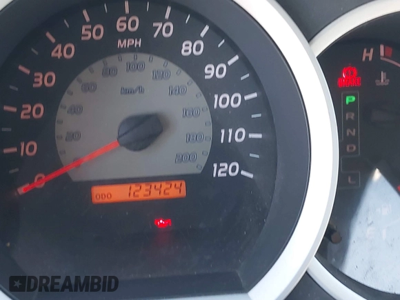 2010 Toyota Tacoma PreRunner with VIN 5TEJU4GN9AZ706709, listed as a IAAI auction lot 41968841 with 123,424 mi miles and . Bid and sale history available at DreamBid. Image 16.