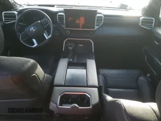 2022 Toyota Tundra Platinum with VIN 5TFNA5DB8NX014092, listed as a Copart auction lot 80914624 with 46,237 mi miles and Salvage title. Bid and sale history available at DreamBid. Image 8.