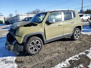 2015 Jeep Renegade Limited with VIN ZACCJBDT1FPC36282, listed as a Copart auction lot 41671525 with 127,938 mi miles and Salvage Title. Bid and sale history available at DreamBid. Image 1.