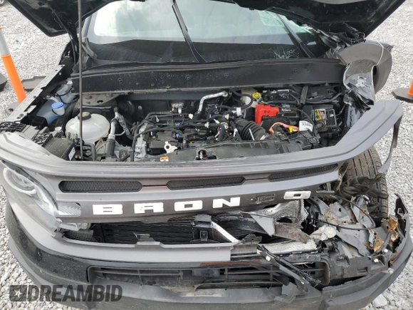 2024 Ford Bronco Sport Big Bend z VIN 3FMCR9B60RRF09605, wystawiony jako Copart lot #54833435 z przebiegiem 8 714 mil mil oraz Szkoda całkowita • Salvage title. Historia ofert i sprzedaży dostępna na DreamBid. Obrazek 12.