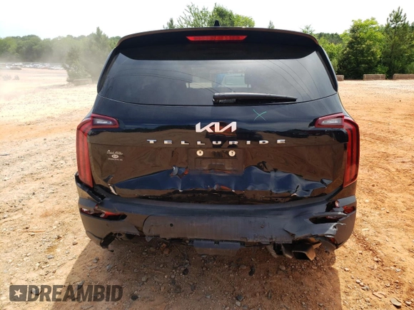 2022 Kia Telluride S with VIN 5XYP64HC1NG222809, listed as a Copart auction lot 57153625 with 74,368 mi miles and Salvage title. Bid and sale history available at DreamBid. Image 6.