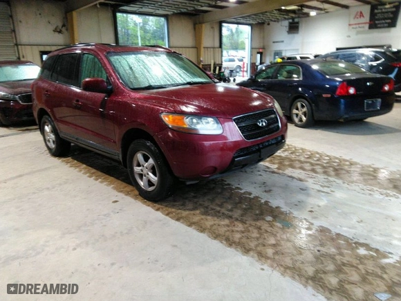 2007 Hyundai Santa Fe GLS with VIN 5NMSG13D27H103441, listed as a IAAI auction lot 42011361 with 246,590 mi miles. Bid and sale history available at carsss.com. Image 1.