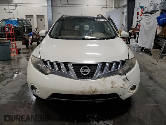 2009 Nissan Murano SL with VIN JN8AZ18W69W138729, listed as a Copart auction lot 45985445 with 210,232 mi miles and Salvage Title. Bid and sale history available at DreamBid. Image 5.