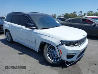2023 Jeep Grand Cherokee Summit Reserve with VIN 1C4RJYE68P8787968, listed as a IAAI auction lot 42338911 with 28,652 mi miles and . Bid and sale history available at DreamBid. Image 1.