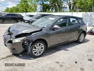 2013 Mazda 3 i Grand Touring with VIN JM1BL1M71D1806779, listed as a Copart auction lot 58071825 with 126,838 mi miles and Salvage title. Bid and sale history available at DreamBid. Image 1.