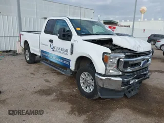 2021 Ford F-250 XL with VIN 1FT7X2BT9MEE07062, listed as a IAAI auction lot 41524525 with 86,924 mi miles and . Bid and sale history available at DreamBid. Image 1.