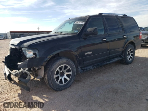 2007 Ford Expedition Limited with VIN 1FMFU19577LA49767, listed as a Copart auction lot 85870574 with 213,088 mi miles and Salvage Title. Bid and sale history available at carsss.com. Image 1.