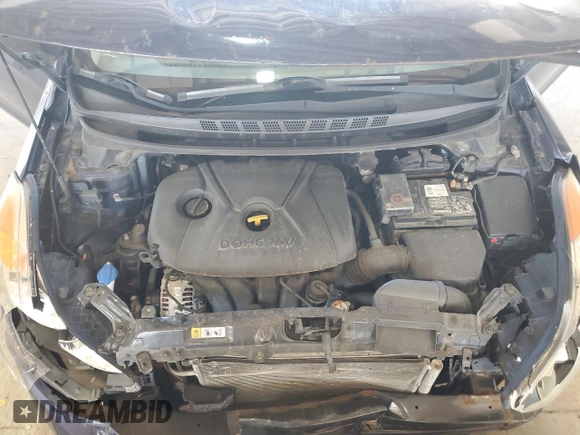 2013 Hyundai Elantra GLS with VIN 5NPDH4AE4DH440047, listed as a Copart auction lot 57456945 with 190,665 mi miles and Salvage title. Bid and sale history available at DreamBid. Image 11.