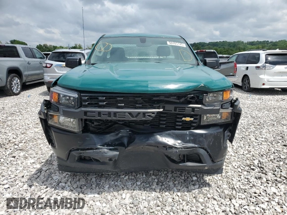 2020 Chevrolet Silverado 1500 Work Truck with VIN 3GCNWAEH5LG318446, listed as a Copart auction lot 50405145 with 31,438 mi miles and Salvage Title. Bid and sale history available at DreamBid. Image 5.