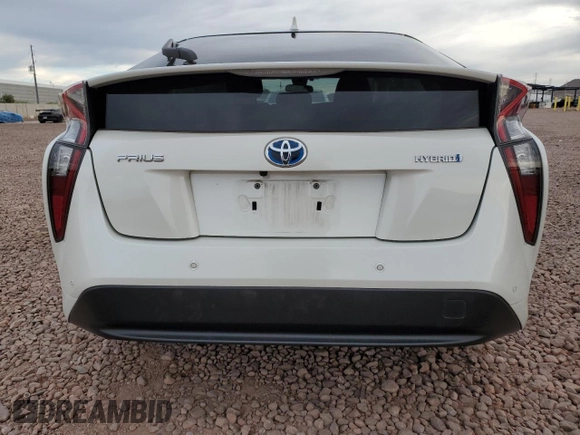2017 Toyota Prius Two with VIN JTDKARFU9H3046683, listed as a Copart auction lot 53076595 with 49,404 mi miles and Salvage Title. Bid and sale history available at DreamBid. Image 6.