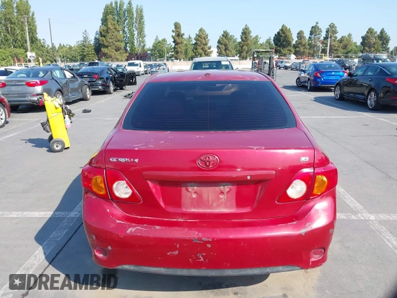 2009 Toyota Corolla with VIN 1NXBU40E99Z089505, listed as a IAAI auction lot 39832879 with 197,912 mi miles. Bid and sale history available at carsss.com. Image 16.