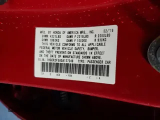 2016 Honda Accord Sport with VIN 1HGCR2F56GA137046, listed as a Copart auction lot 57319325 with 140,401 mi miles and Salvage title. Bid and sale history available at DreamBid. Image 12.
