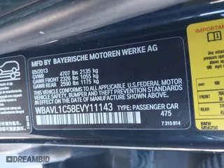 2014 BMW X1 xDrive28i with VIN WBAVL1C58EVY11143, listed as a IAAI auction lot 41396236 with 115,667 mi miles. Bid and sale history available at carsss.com. Image 9.