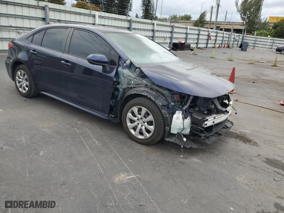 2021 Toyota Corolla LE with VIN JTDEPMAE3MJ166368, listed as a Copart auction lot 48190385 with 27,103 mi miles and Salvage Title. Bid and sale history available at carsss.com. Image 4.
