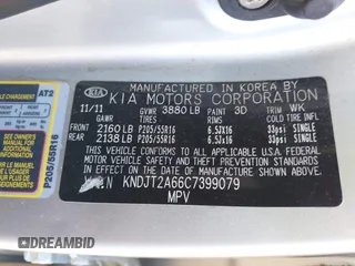 2012 Kia Soul + with VIN KNDJT2A66C7399079, listed as a IAAI auction lot 40770787 with 69,232 mi miles and . Bid and sale history available at DreamBid. Image 9.