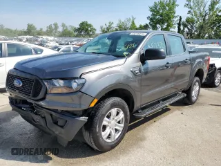 2019 Ford Ranger XL with VIN 1FTER4EH2KLA71056, listed as a Copart auction lot 55216874 with 57,375 mi miles and Salvage Title. Bid and sale history available at carsss.com. Image 1.